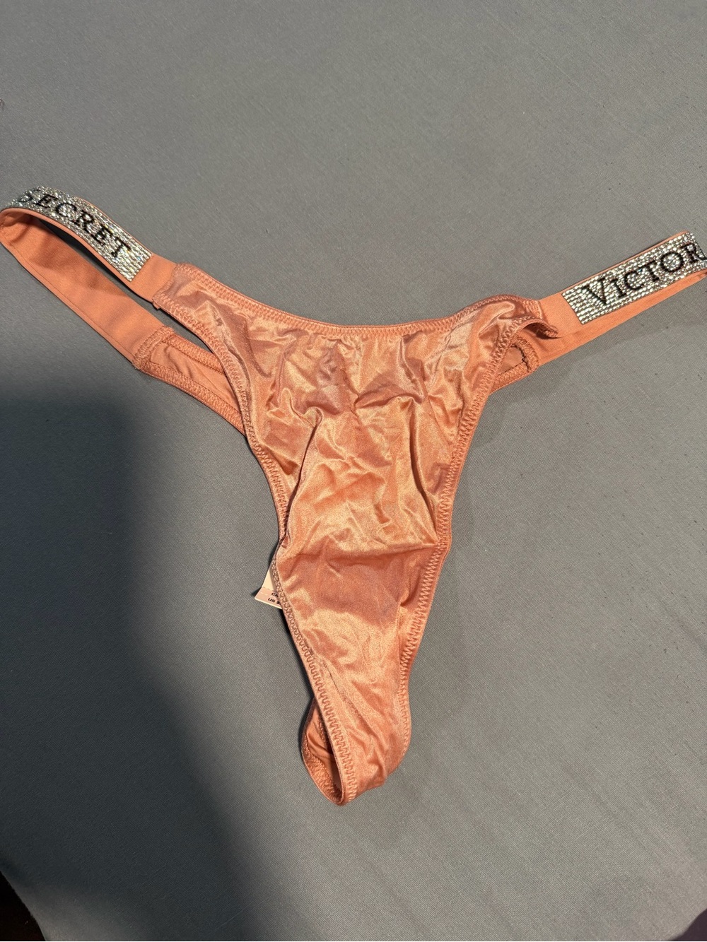 Victoria's Secret Satin Thong - Peachy Nude